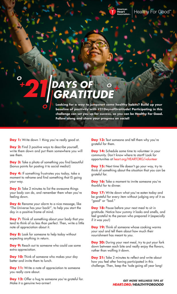 21 days of gratitude