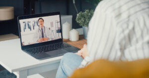 a photo of a telehealth visit