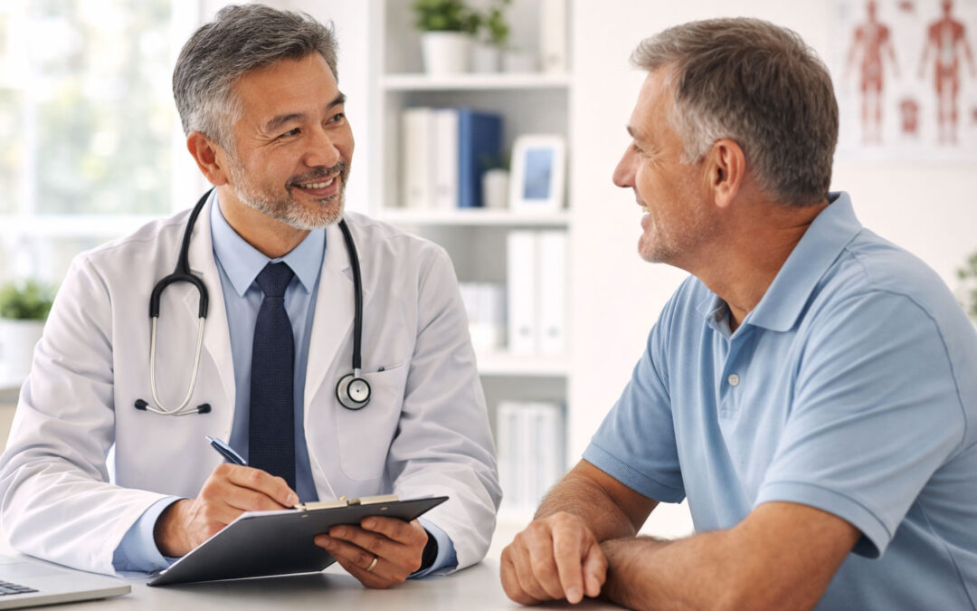 doctor meeting with patient.